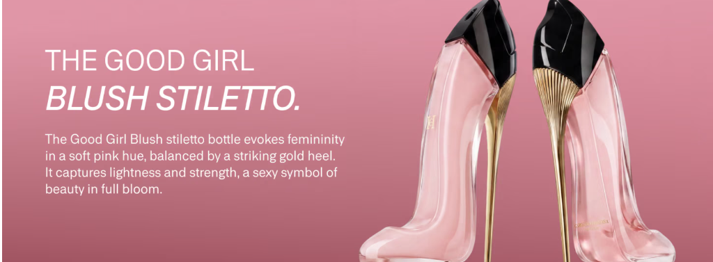 The Good Girl Blush Stiletto Design Concept Banner