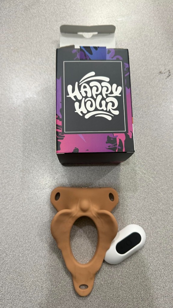 Happy Hour Wearable Couples Vibrator with Wireless Remote and Box