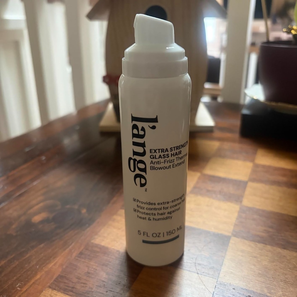 L'ange Glass Hair Extra Strength Bottle on Table