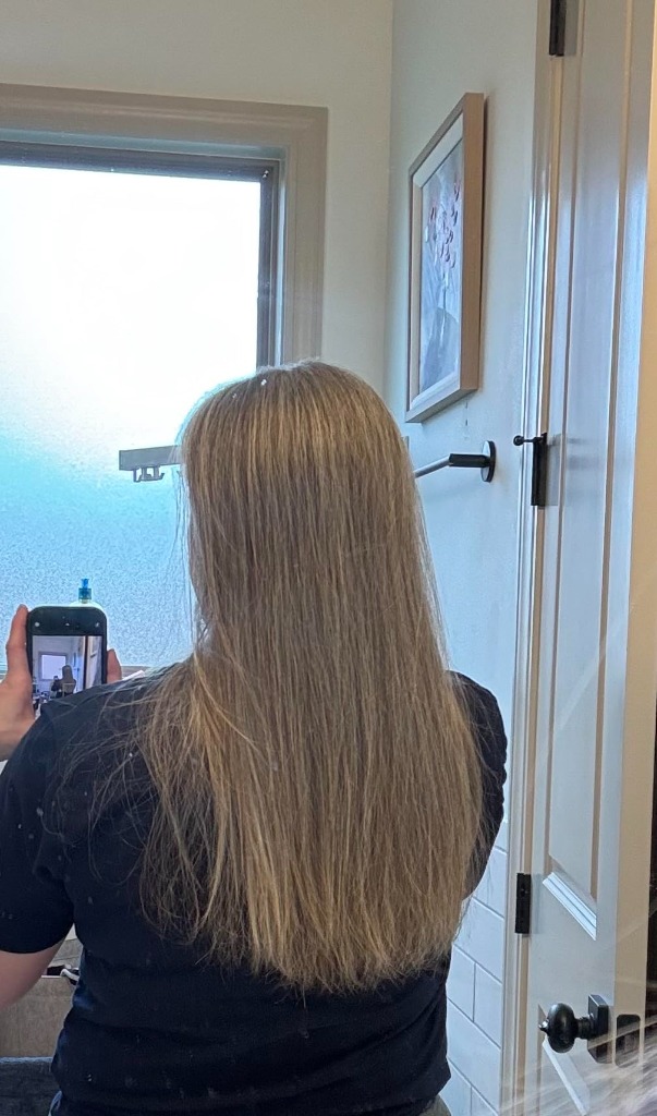 Shiny healthy hair results after Mise En Scene routine