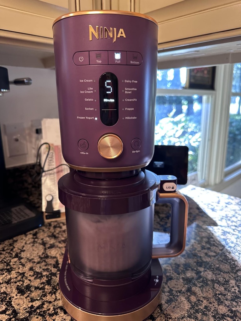 Ninja CREAMi Deluxe XL on kitchen counter