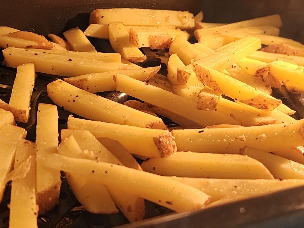 Uniform Golden French Fries Made with ONCE FOR ALL Mandoline