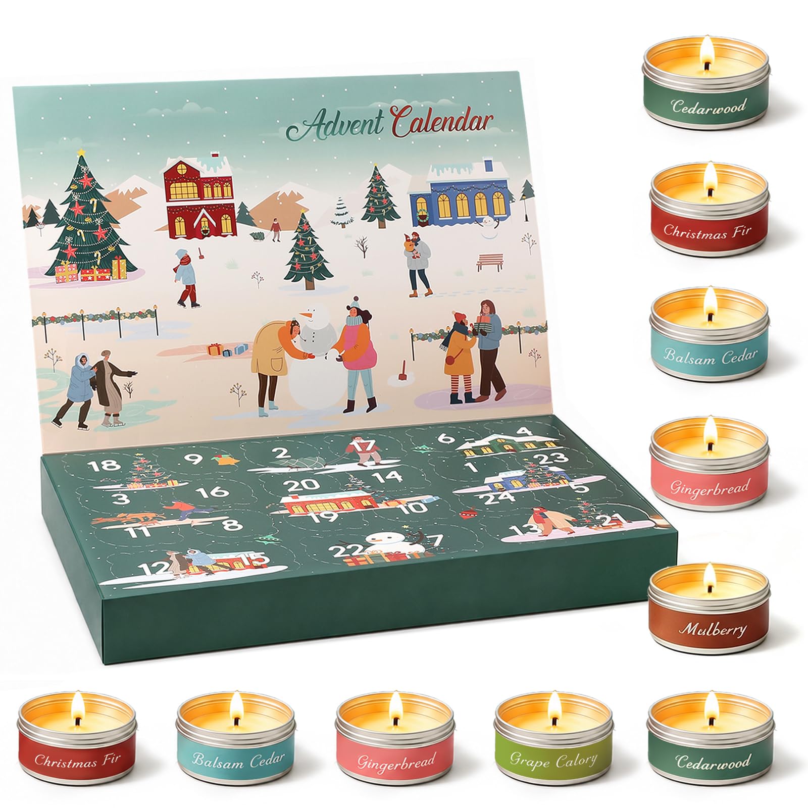 Luxury Skincare & Beauty 24-Day Holiday Advent Calendar Gift Set