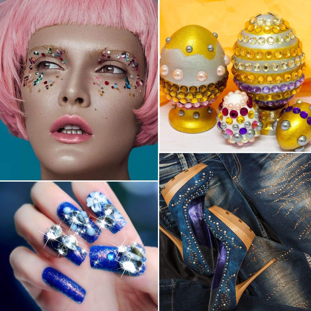 Selizo Rhinestone Craft Stickers