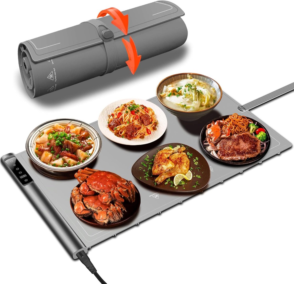 500W Rollable Silicone Electric Food Warming Mat