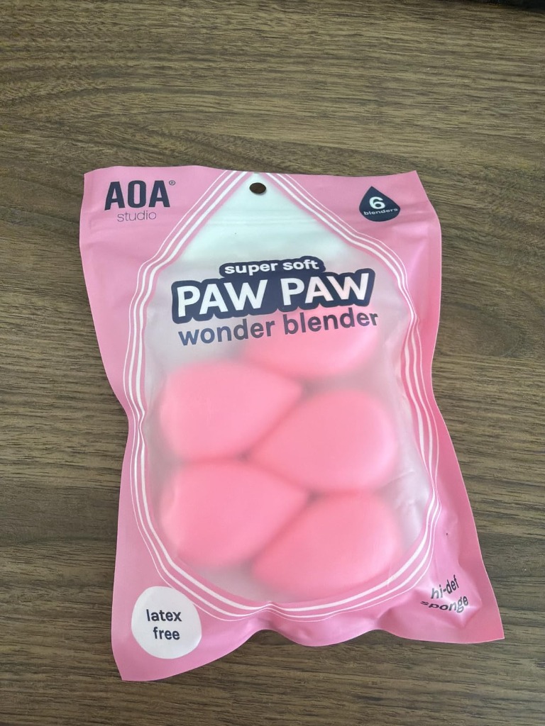 AOA Studio Paw Paw Wonder Blender Makeup Sponge 6-Pack