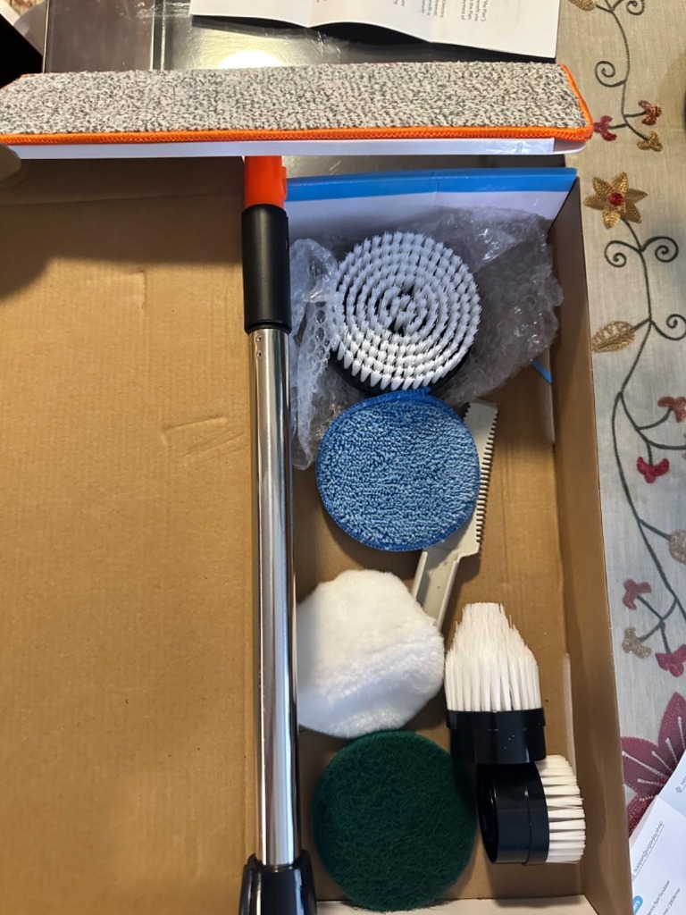 Unboxing VigorDay scrubber attachments and extension wand