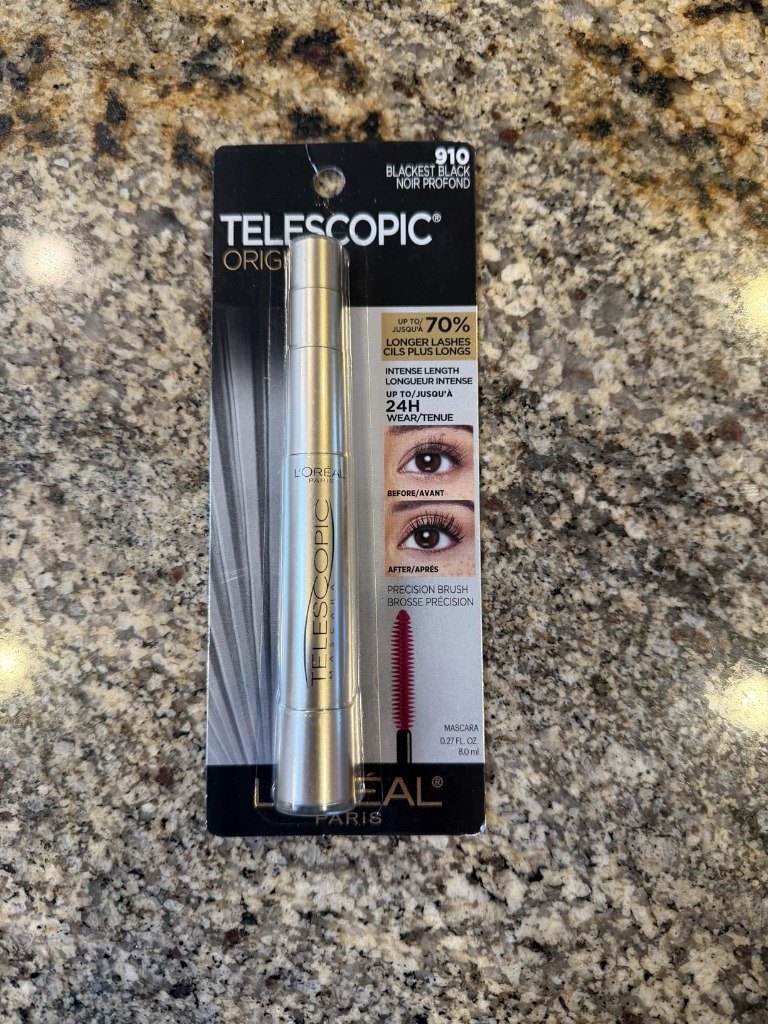 L'Oreal Telescopic blister card retail packaging